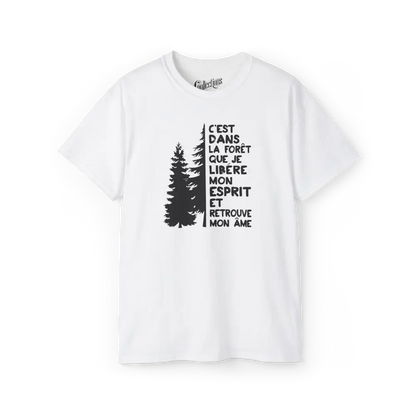 #camping - T-Shirt - T-Shirt - Esprit Forêt - Blanc / S / M