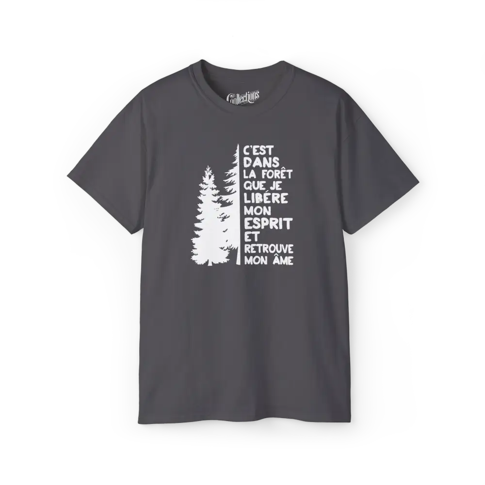 #camping - T-Shirt - T-Shirt - Esprit Forêt - Charbon / S / M