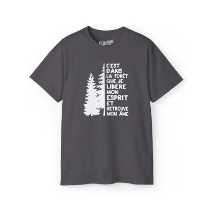 #camping - T-Shirt - T-Shirt - Esprit Forêt - Charbon / S / M