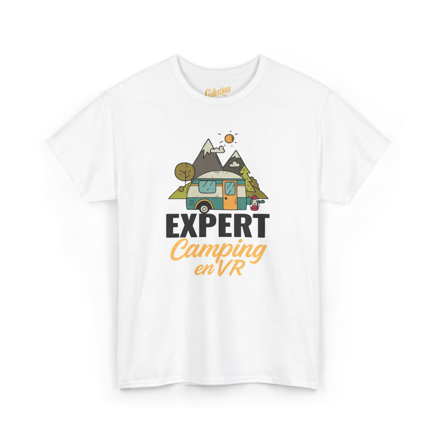 #camping - T-Shirt - T-shirt – Expert Camping en VR - Blanc / S / M