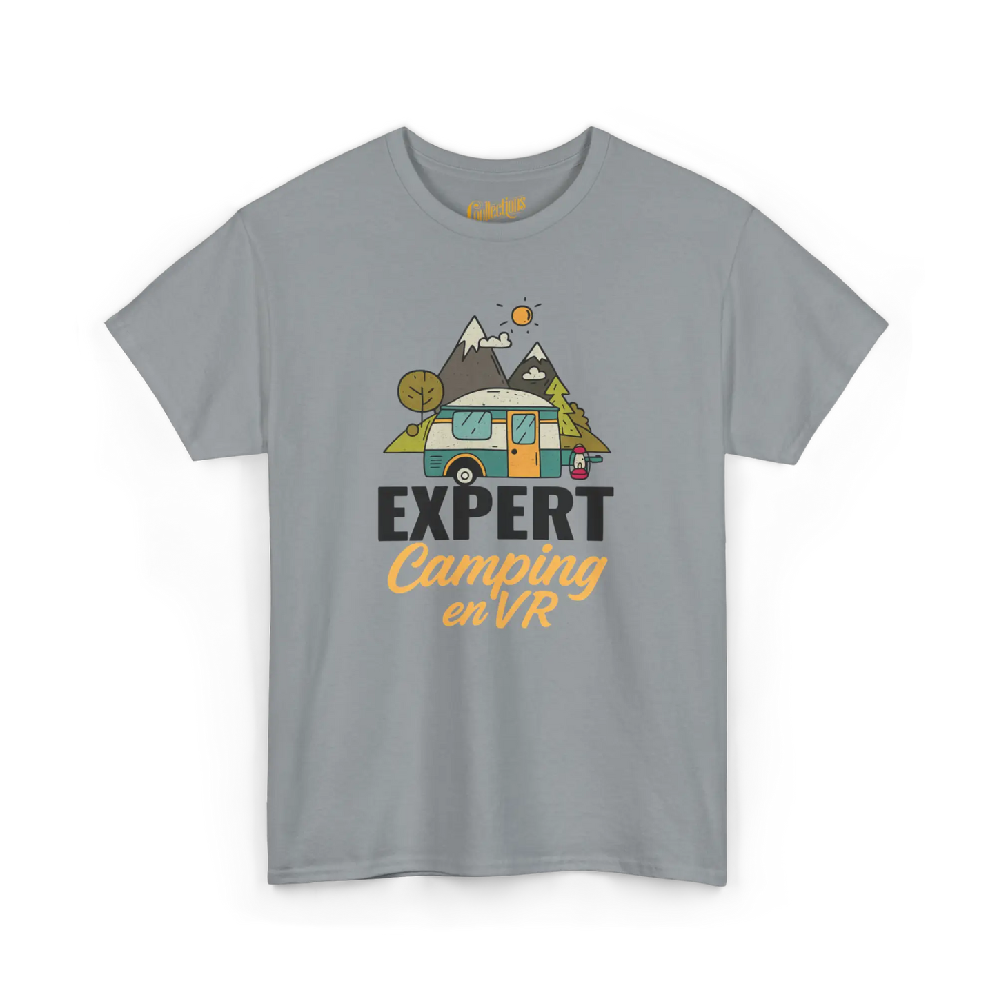 #camping - T-Shirt - T-shirt – Expert Camping en VR - Gravier / S / M