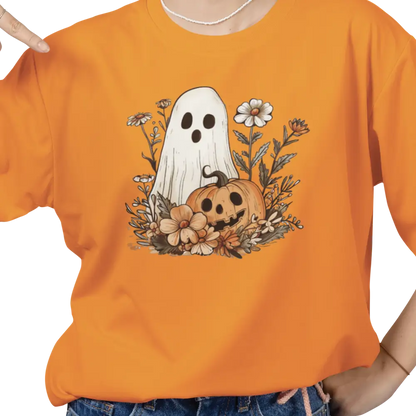 Halloween - T-Shirt - T-shirt - Fantôme floral