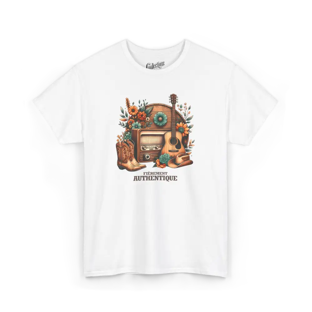 Rodéo Moderne - T-Shirt - T-shirt - Fièrement authentique - Blanc / S / M