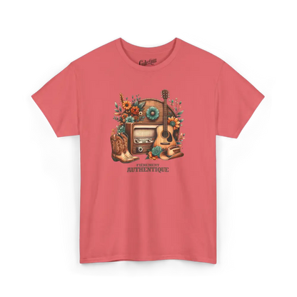 Rodéo Moderne - T-Shirt - T-shirt - Fièrement authentique - Corail / S / M