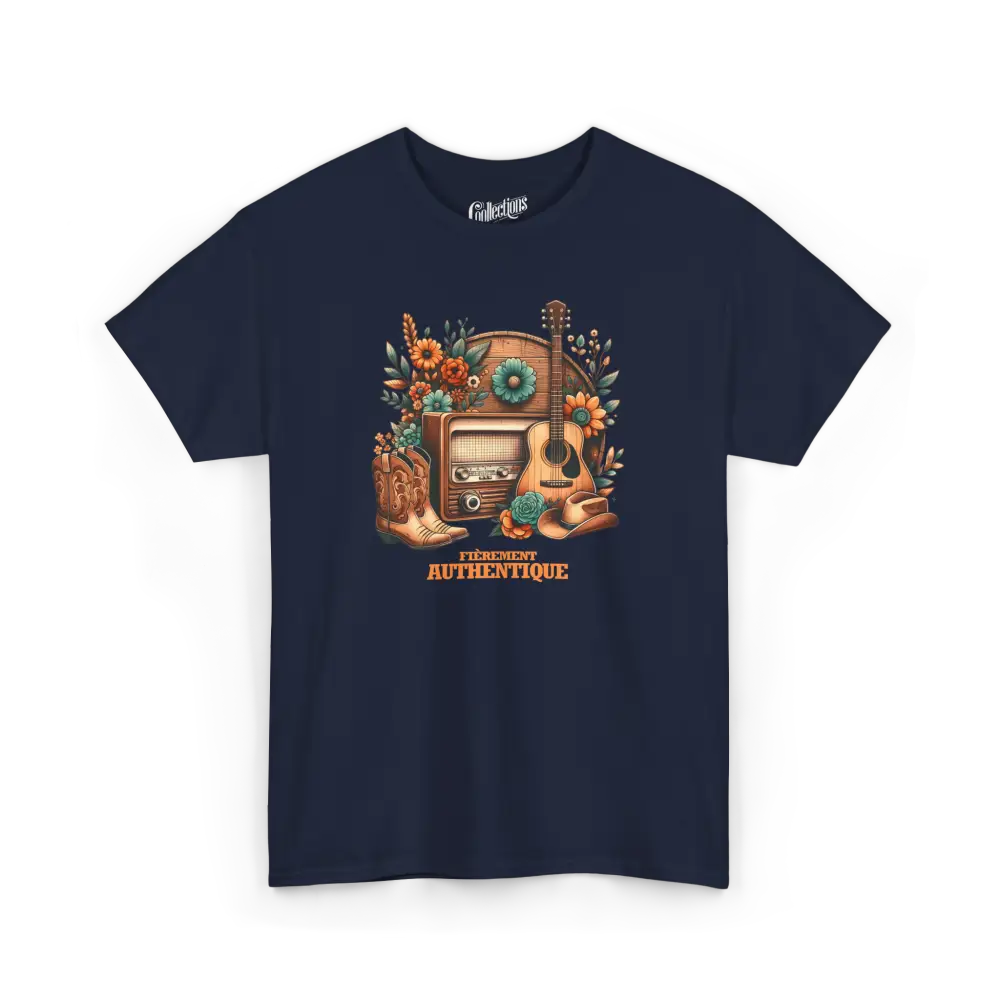 Rodéo Moderne - T-Shirt - T-shirt - Fièrement authentique - Marine / S / M