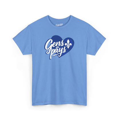Fierté Québec - T-Shirt - T-shirt - Gens du Pays - Bleu Caroline / S / M