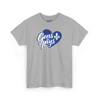 Fierté Québec - T-Shirt - T-shirt - Gens du Pays - Gris Sport / S / M