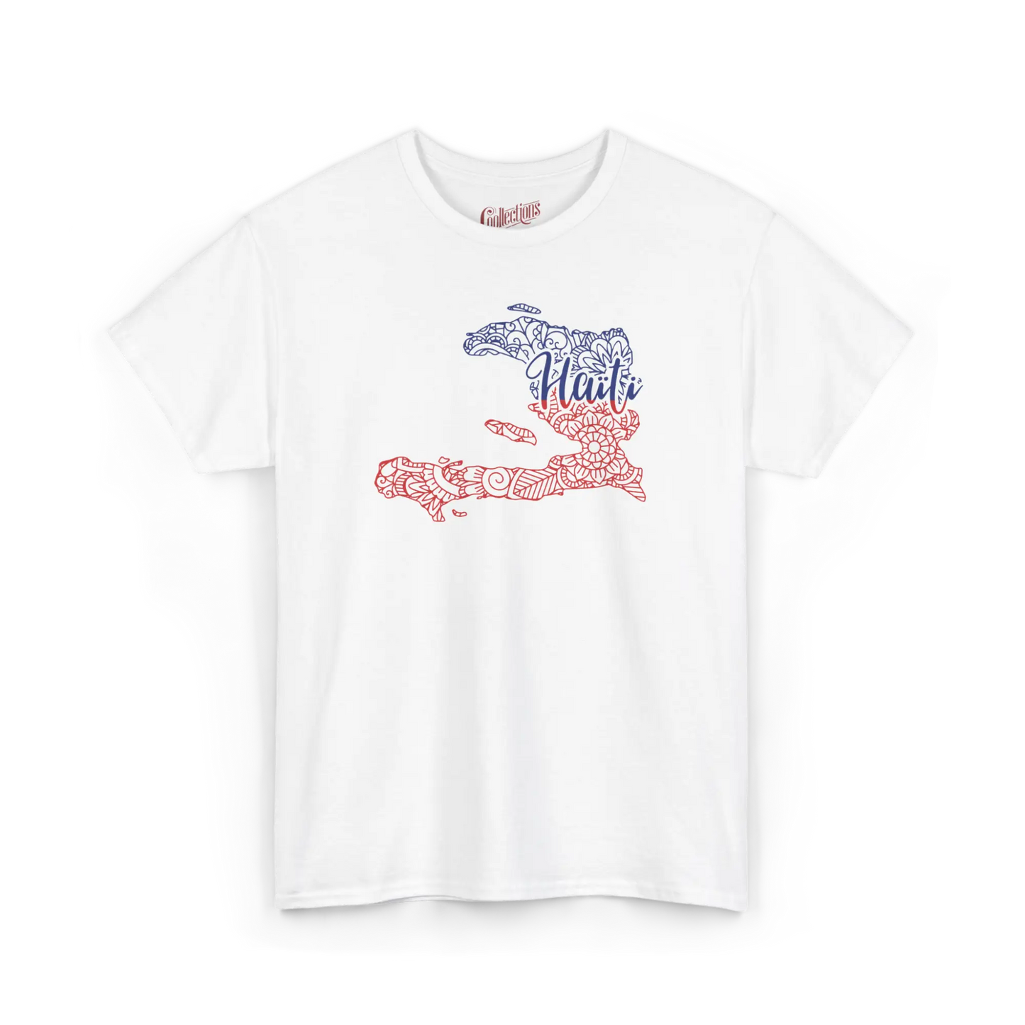 Créolofolie - T-Shirt - T-shirt – Haïti Carte style Mandala