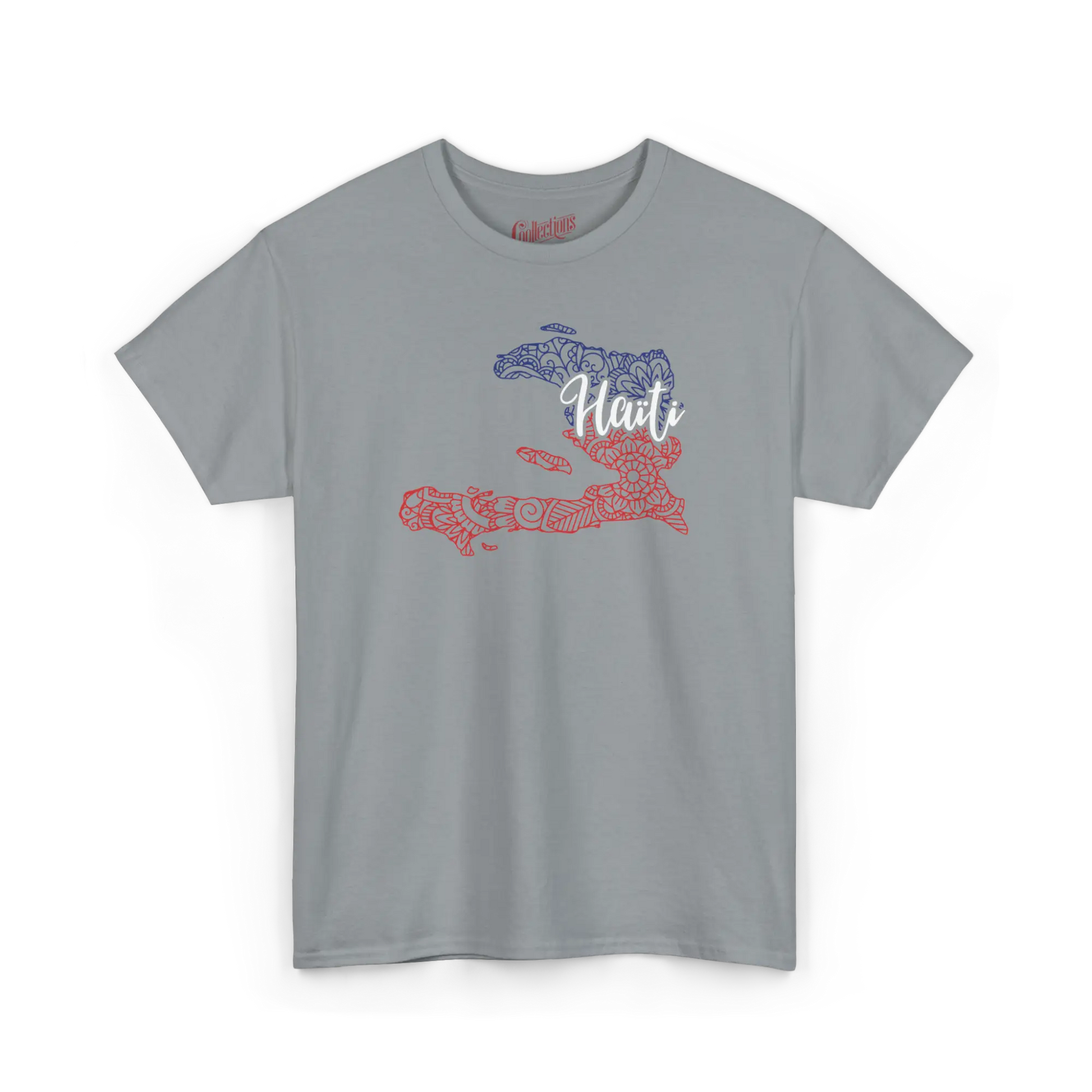 Créolofolie - T-Shirt - T-shirt – Haïti Carte style Mandala