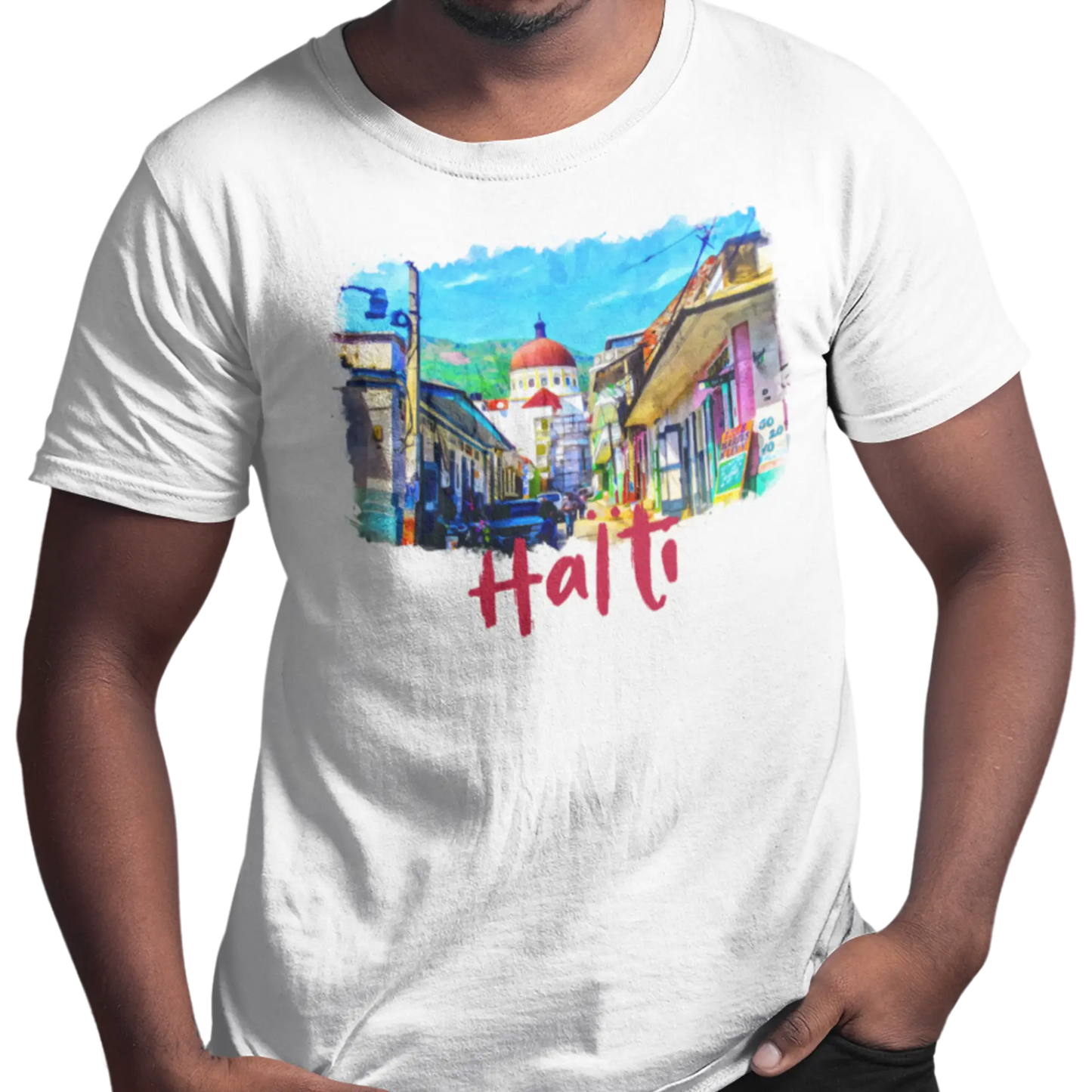 Créolofolie - T-Shirt - T-shirt – Haïti et la grande Ville