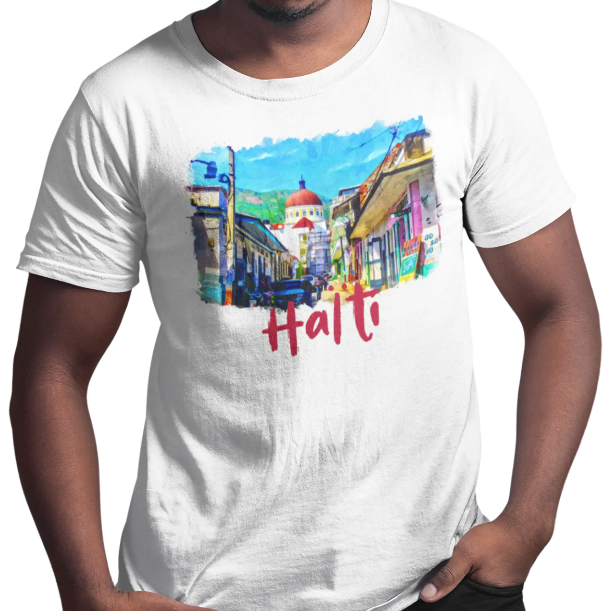 Créolofolie - T-Shirt - T-shirt – Haïti et la grande Ville