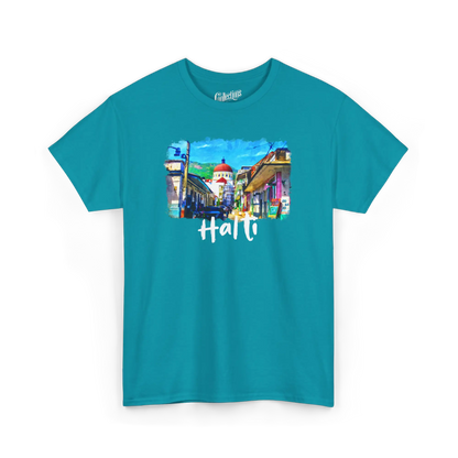 Créolofolie - T-Shirt - T-shirt – Haïti et la grande Ville - Tropical / S / M