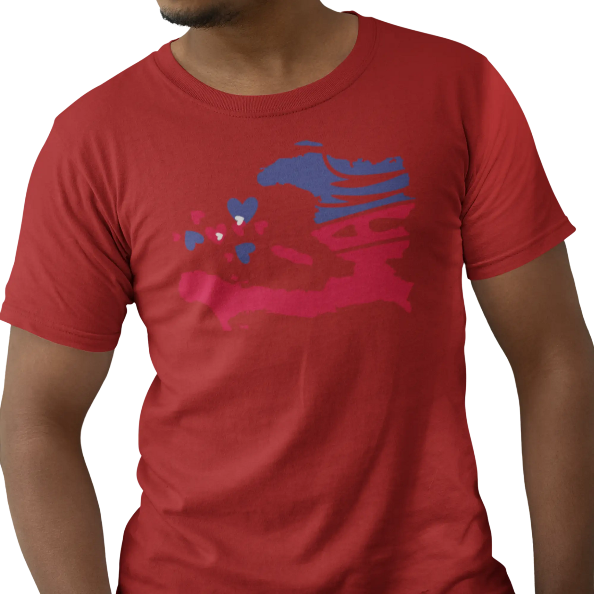 Créolofolie - T-Shirt - T-shirt – Haïti Map Luv