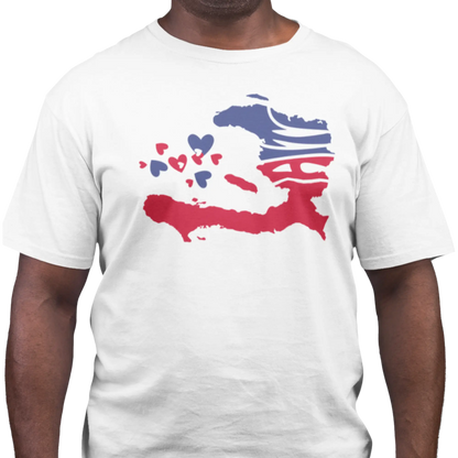 Créolofolie - T-Shirt - T-shirt – Haïti Map Luv