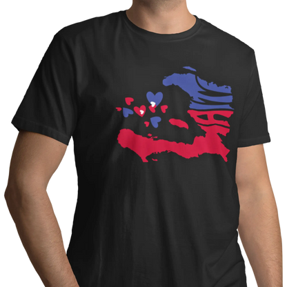 Créolofolie - T-Shirt - T-shirt – Haïti Map Luv
