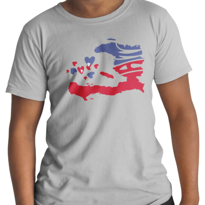 Créolofolie - T-Shirt - T-shirt – Haïti Map Luv