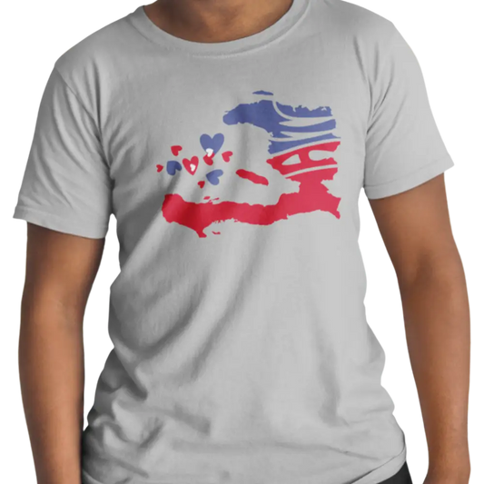 Créolofolie - T-Shirt - T-shirt – Haïti Map Luv