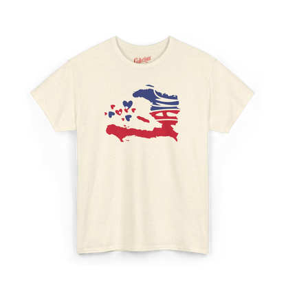 Créolofolie - T-Shirt - T-shirt – Haïti Map Luv