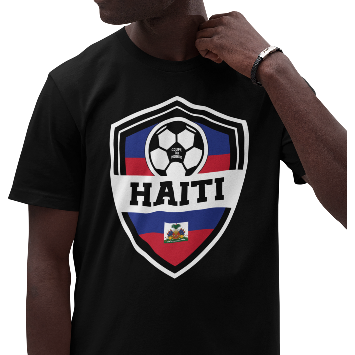 Creolofolie - t-shirt - T-shirt – Haïti Soccer 2026 – Écusson