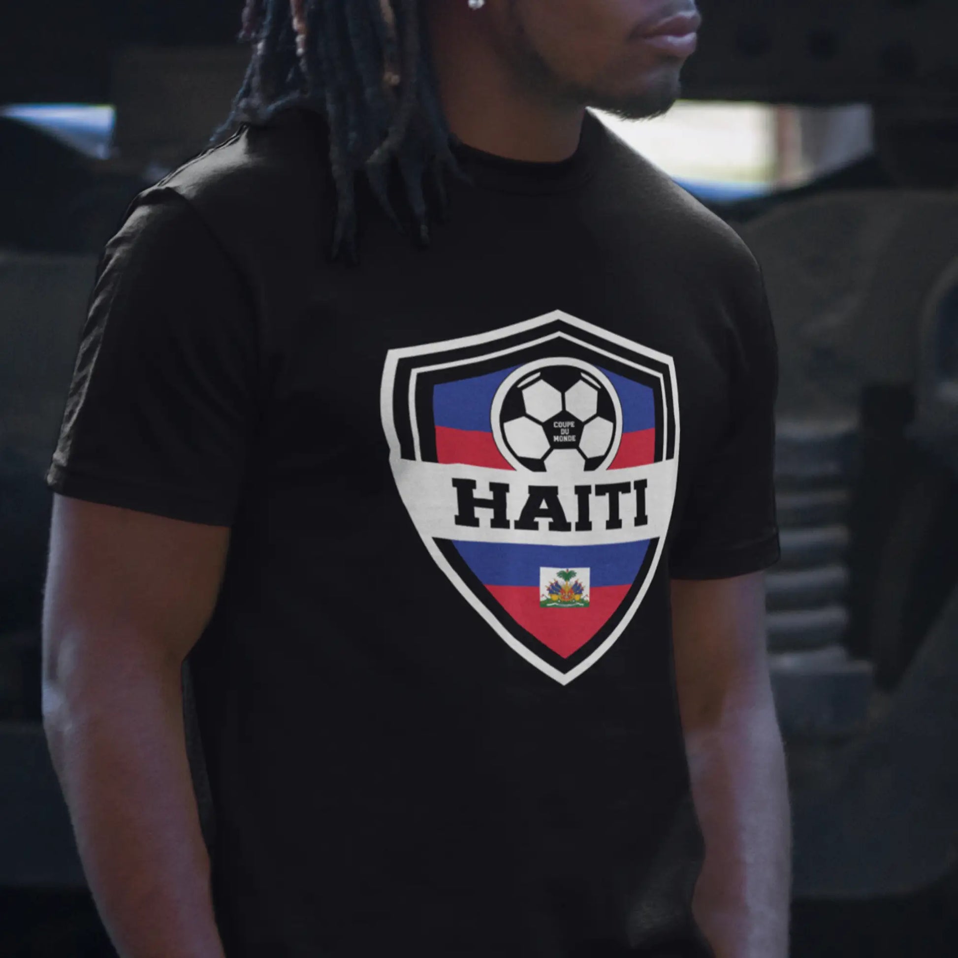 Creolofolie - t-shirt - T-shirt – Haïti Soccer 2026 – Écusson