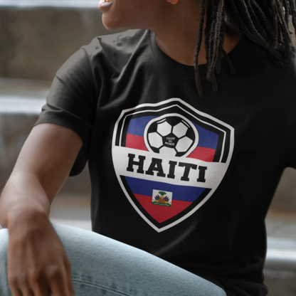 Creolofolie - t-shirt - T-shirt – Haïti Soccer 2026 – Écusson