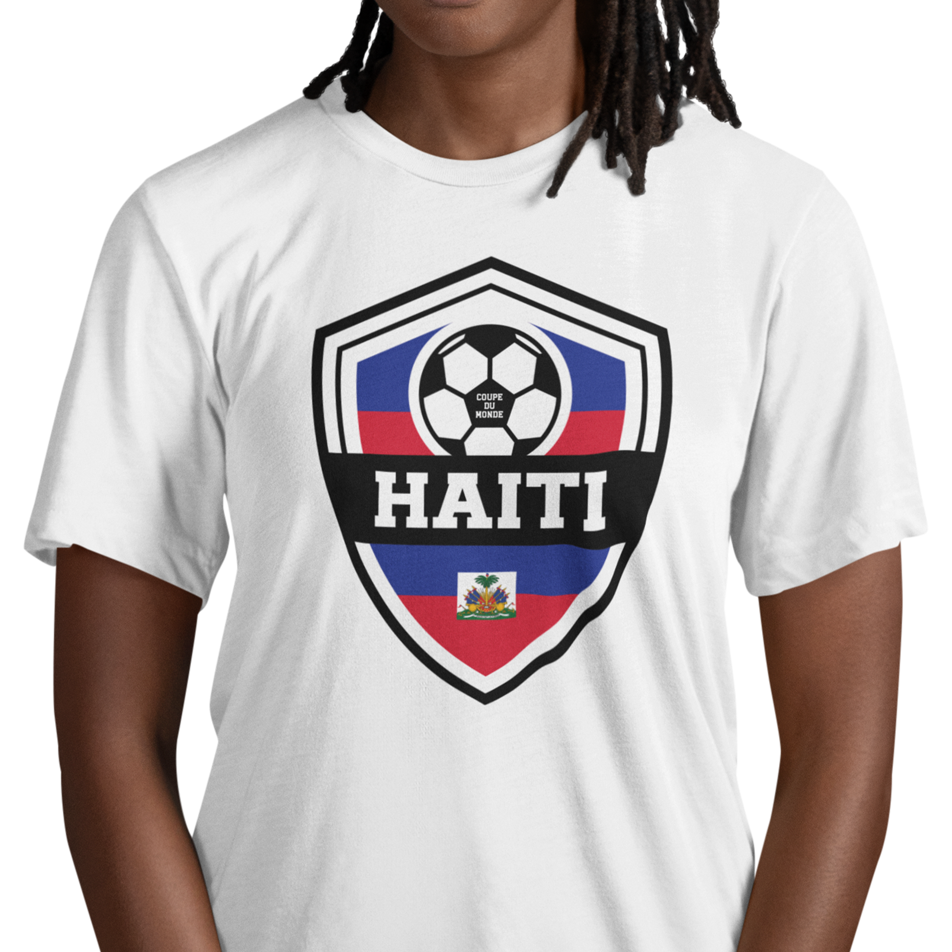 Creolofolie - t-shirt - T-shirt – Haïti Soccer 2026 – Écusson