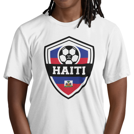Creolofolie - t-shirt - T-shirt – Haïti Soccer 2026 – Écusson