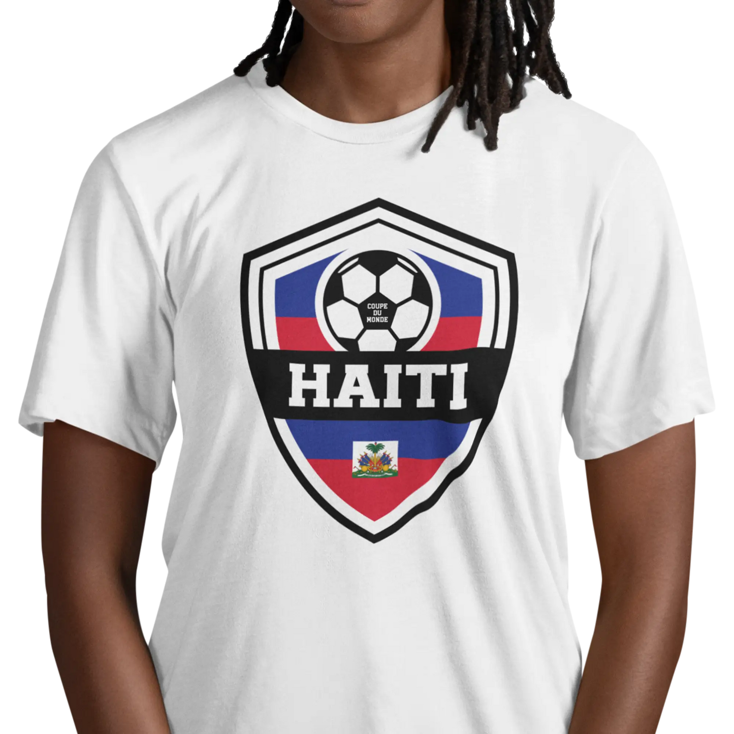 Creolofolie - t-shirt - T-shirt – Haïti Soccer 2026 – Écusson