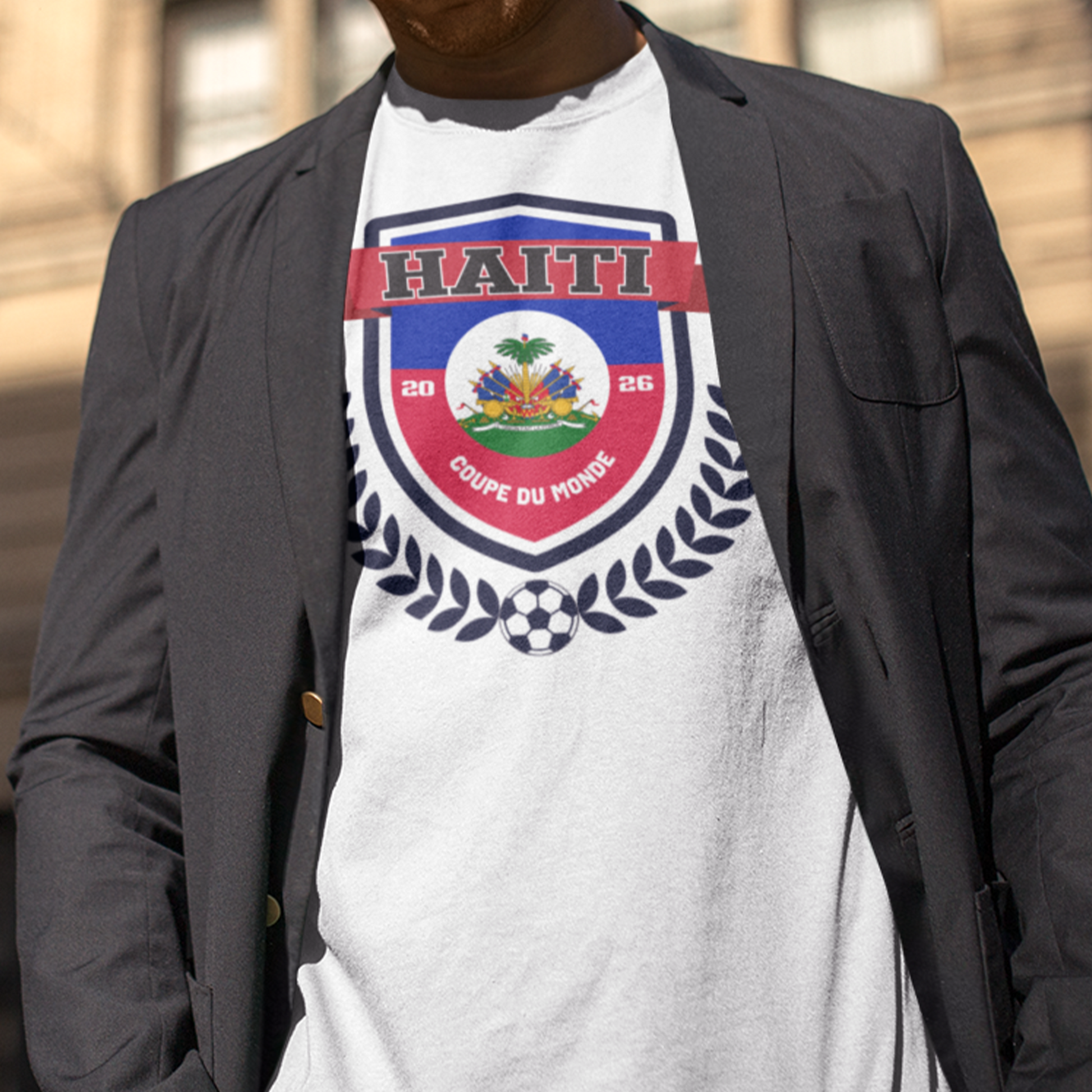 Creolofolie - t-shirt - T-shirt – Haïti Soccer Coupe du Monde 2026