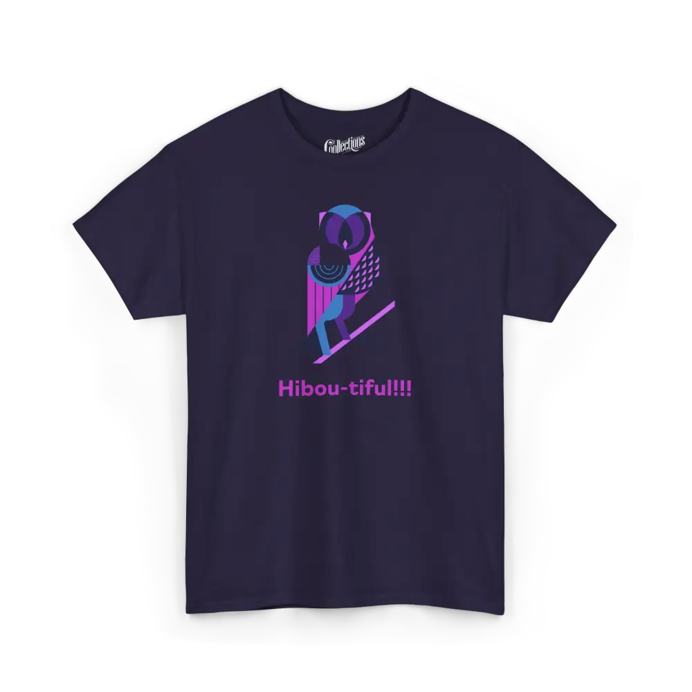 Les Poilus - T-Shirt - T-shirt – Hibou-Tiful!!! - Mûre / S / M