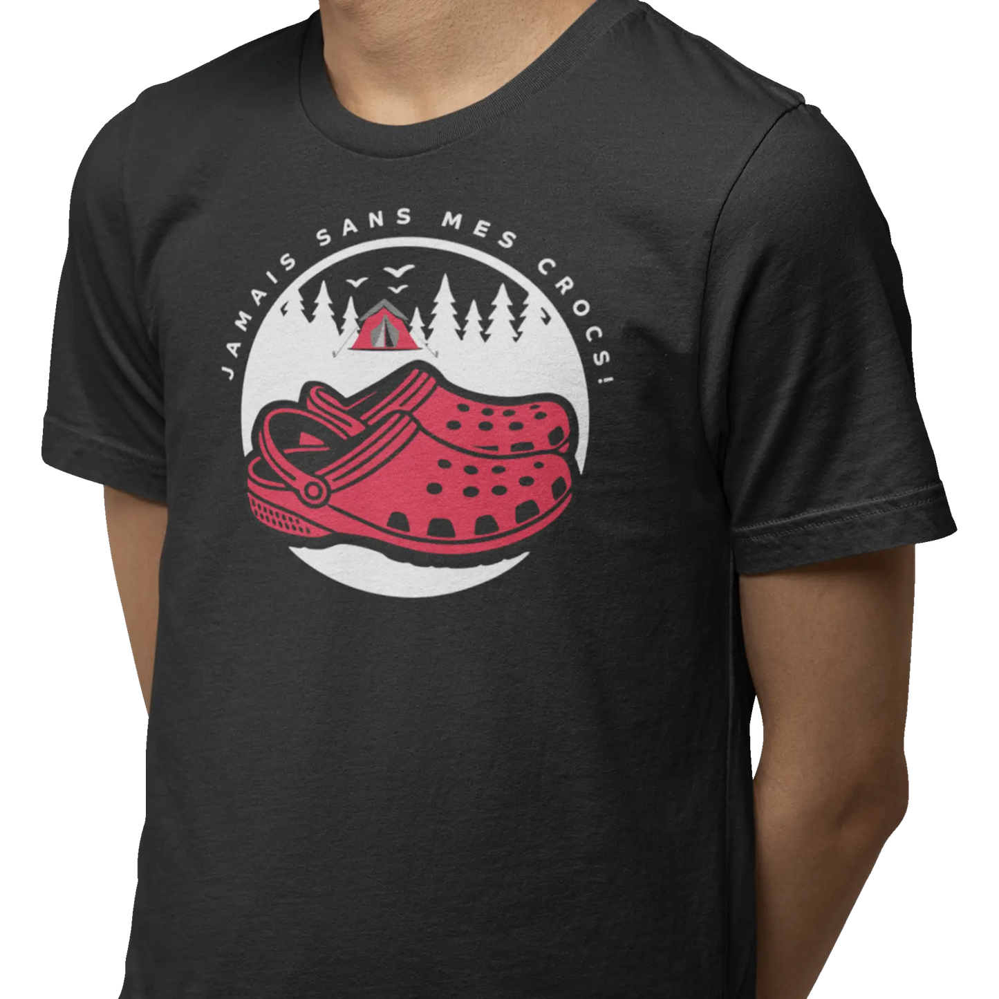 #camping - T-Shirt - T-shirt - Jamais sans mes crocs