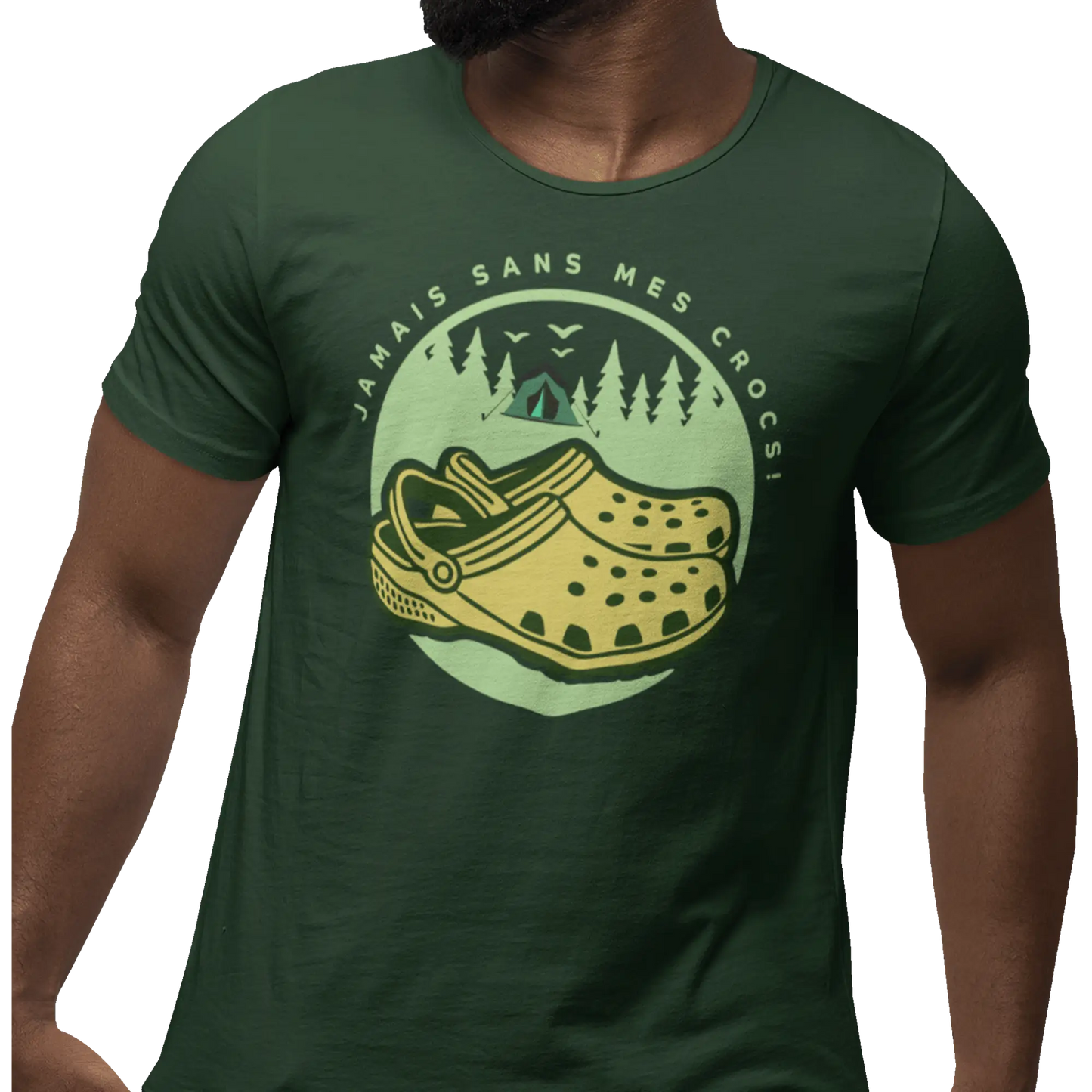 #camping - T-Shirt - T-shirt - Jamais sans mes crocs