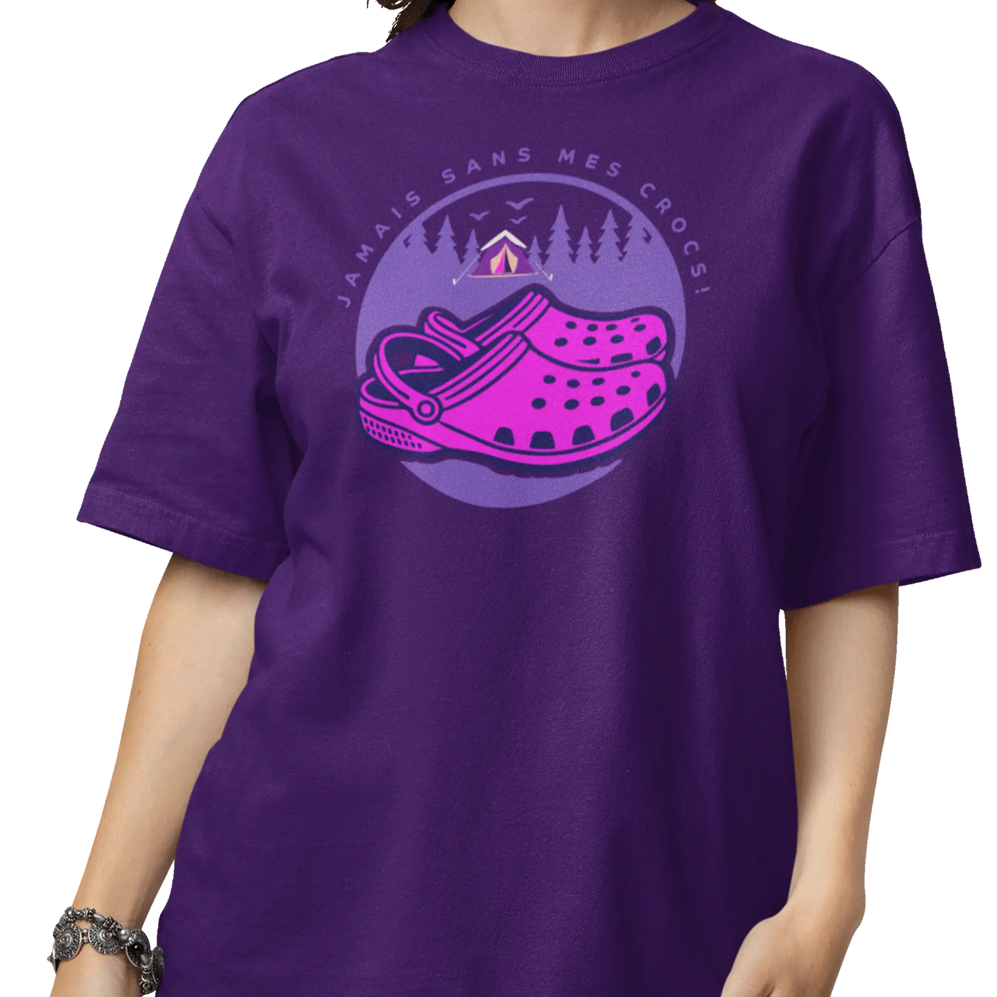 #camping - T-Shirt - T-shirt - Jamais sans mes crocs