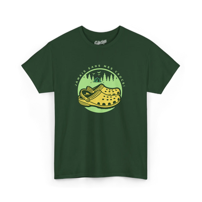 #camping - T-Shirt - T-shirt - Jamais sans mes crocs - Forêt / S / M