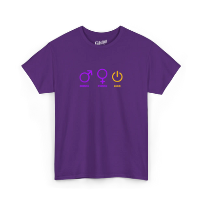 Gameur - T-Shirt - T-shirt - Je suis geek - Mauve / S / M