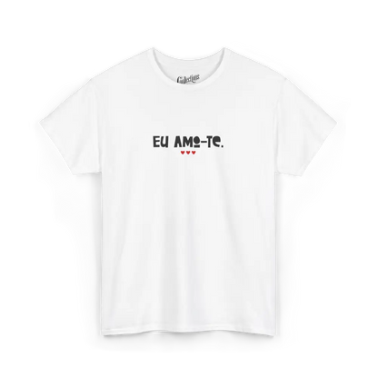 Saint-Valentin - T-Shirt - T-shirt - Je t’aime ’Eu amo-te’ - Portugais - Blanc / S / M