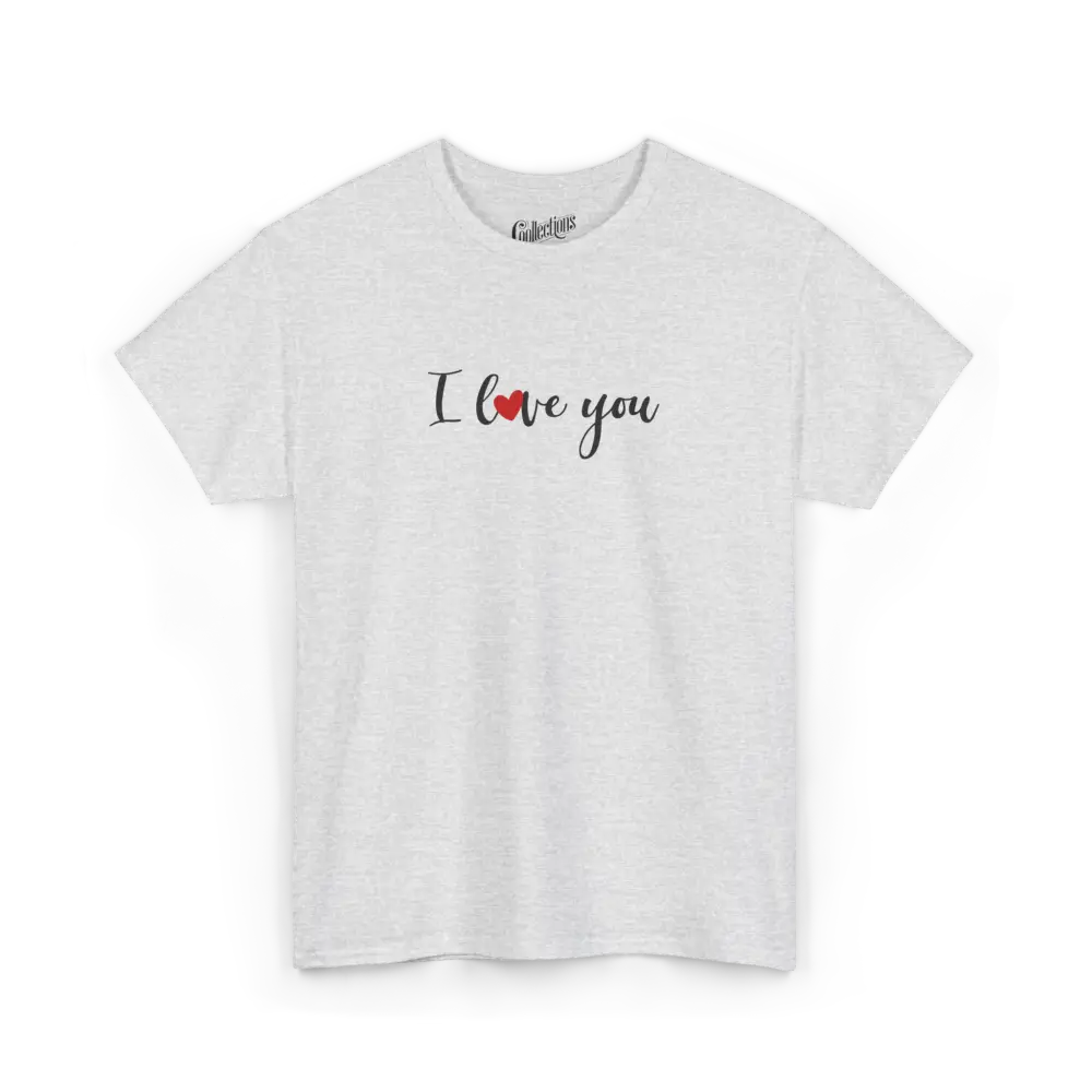 Saint-Valentin - T-Shirt - T-shirt - Je t’aime ’I love you’ - Anglais