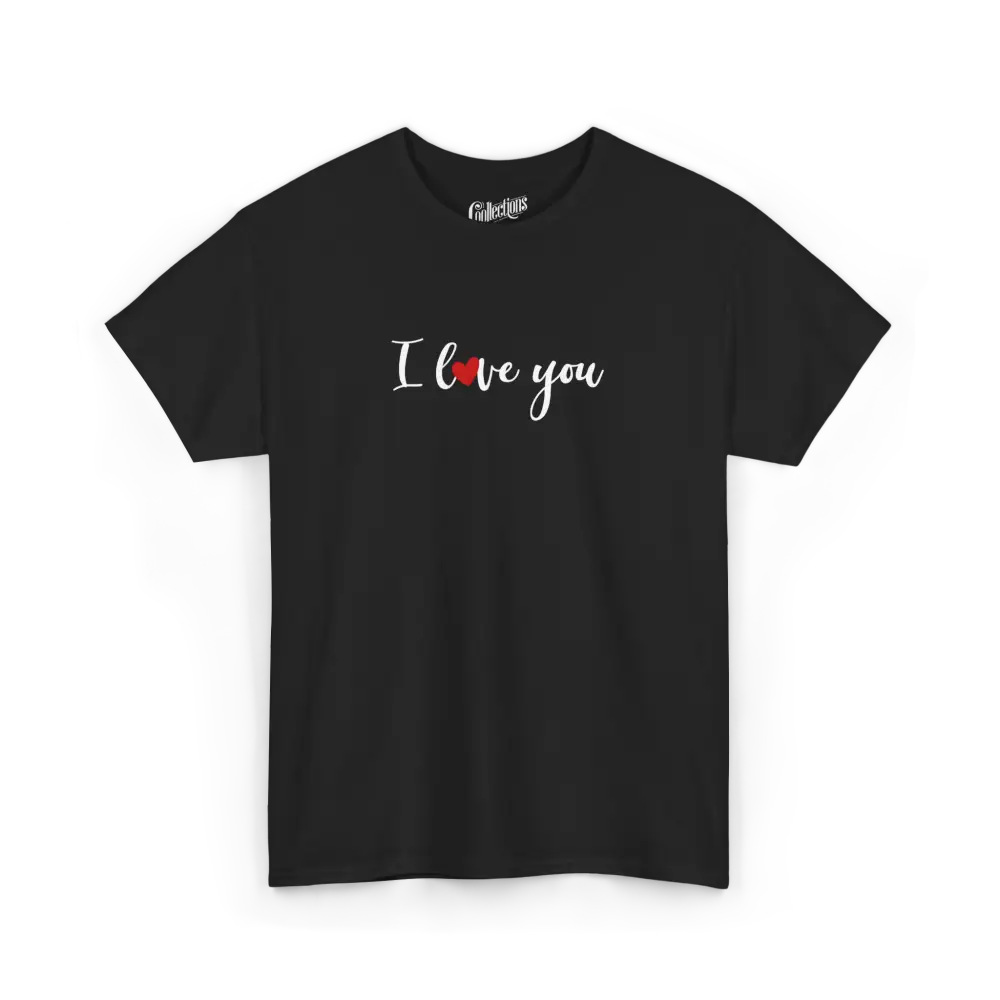 Saint-Valentin - T-Shirt - T-shirt - Je t’aime ’I love you’ - Anglais