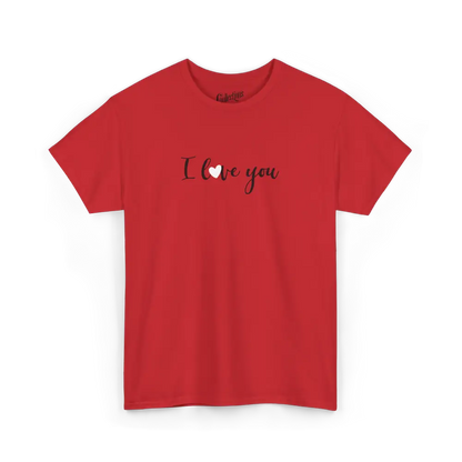 Saint-Valentin - T-Shirt - T-shirt - Je t’aime ’I love you’ - Anglais