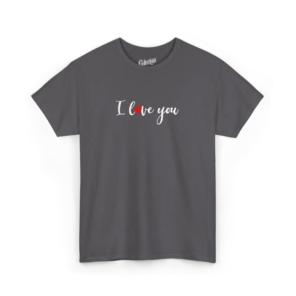 Saint-Valentin - T-Shirt - T-shirt - Je t’aime ’I love you’ - Anglais