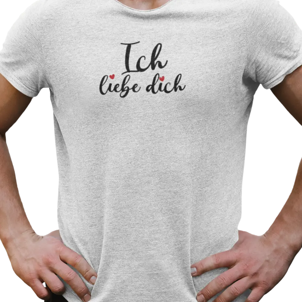 Saint-Valentin - T-Shirt - T-shirt - Je t’aime ’Ich liebe dich’ - Allemand
