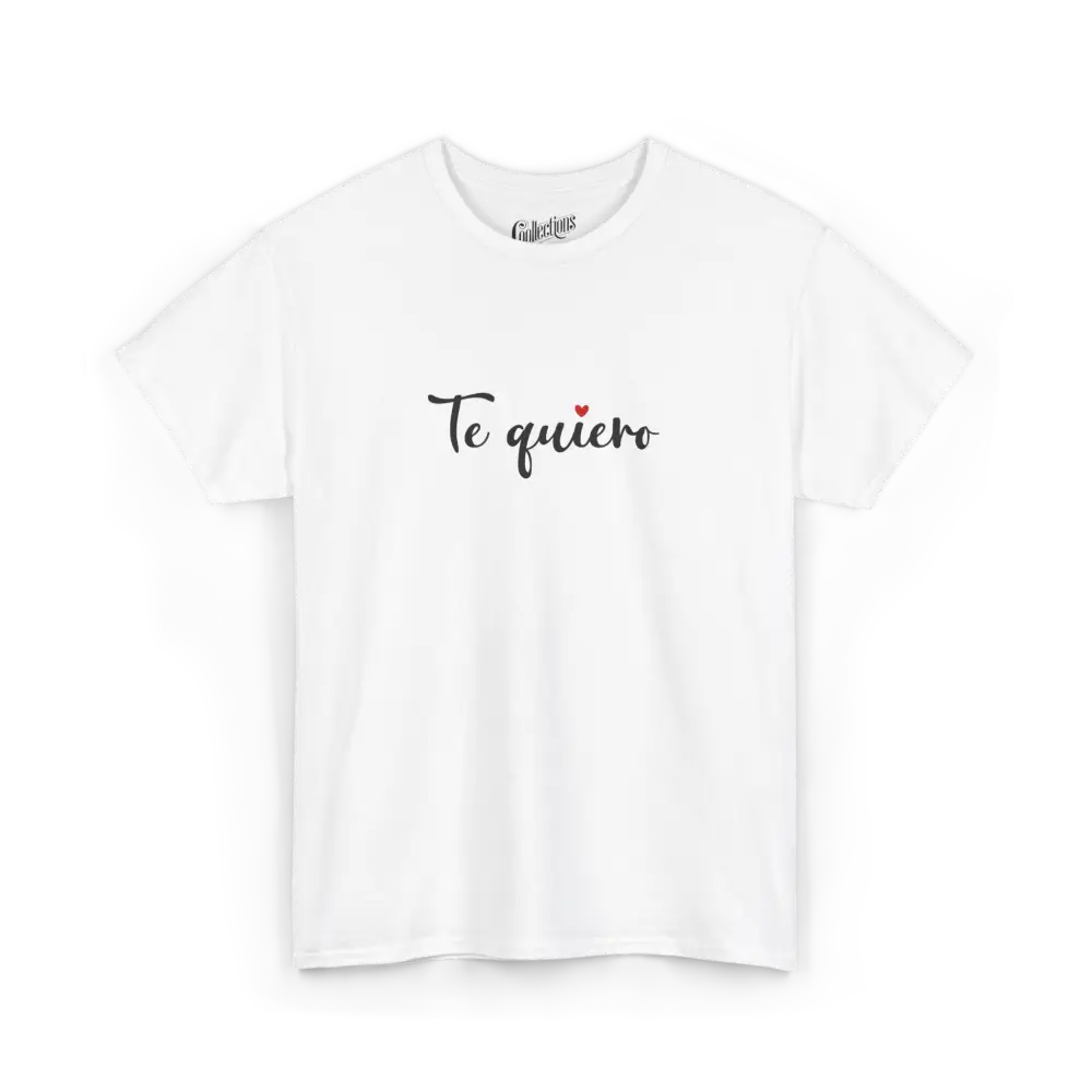 Saint-Valentin - T-Shirt - T-shirt - Je t’aime ’Te quiero’ - Espagnol - Blanc / S / M