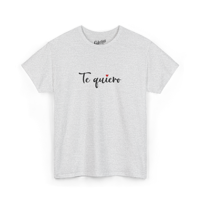 Saint-Valentin - T-Shirt - T-shirt - Je t’aime ’Te quiero’ - Espagnol - Gris cendre / S / M
