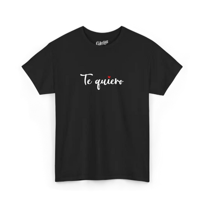 Saint-Valentin - T-Shirt - T-shirt - Je t’aime ’Te quiero’ - Espagnol - Noir / S / M