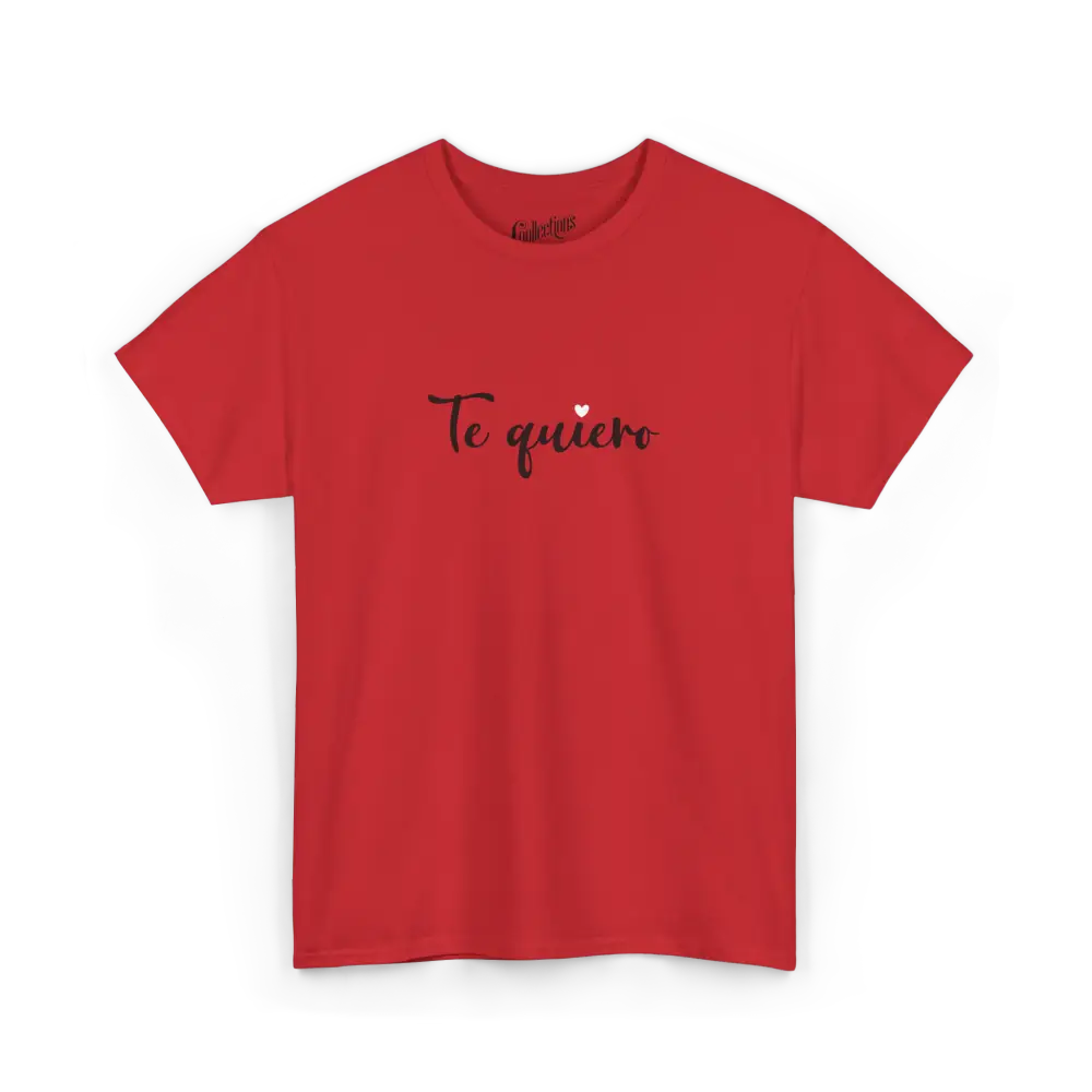 Saint-Valentin - T-Shirt - T-shirt - Je t’aime ’Te quiero’ - Espagnol - Rouge / S / M