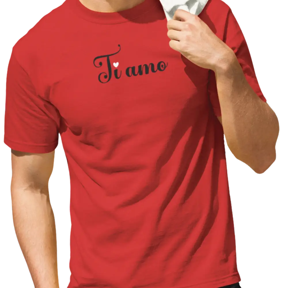 Saint-Valentin - T-Shirt - T-shirt - Je t’aime ’Ti amo’ - Italien