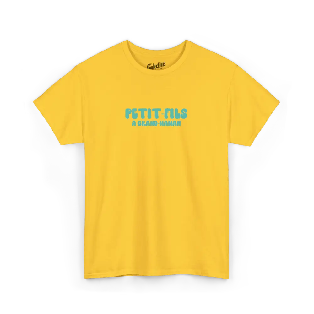 Jeunes - T-Shirt - T-shirt - Jeunes - Petit-fils à grand-maman - Bouton D’Or / XS (4-6 ans)