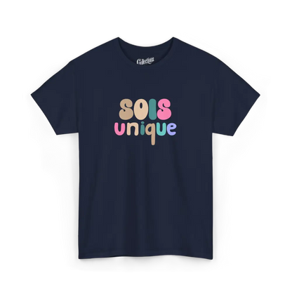 Jeunes - T-Shirt - T-shirt - Jeunes - Sois Unique - Marine / XS (4-6 ans)
