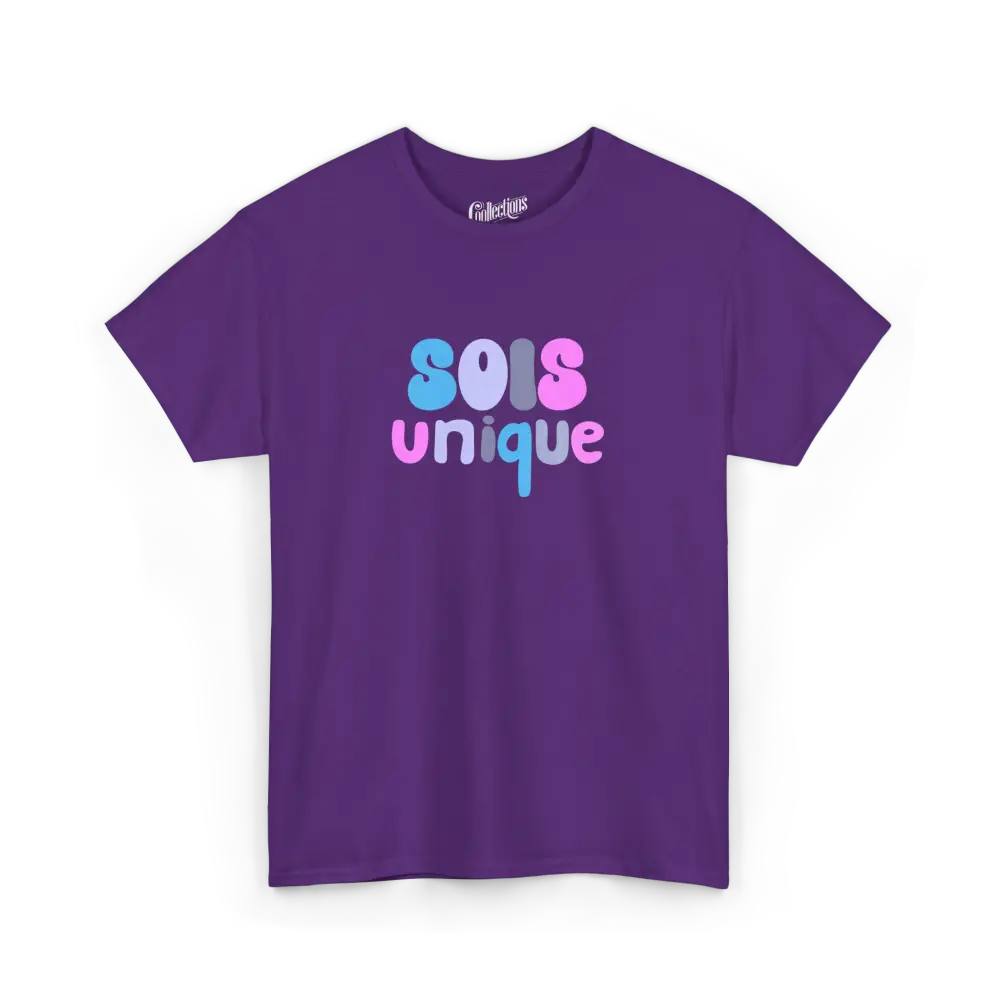 Jeunes - T-Shirt - T-shirt - Jeunes - Sois Unique - Mauve / XS (4-6 ans)