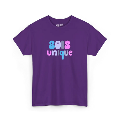Jeunes - T-Shirt - T-shirt - Jeunes - Sois Unique - Mauve / XS (4-6 ans)